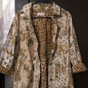 Patterned light weight jacket Anthropologie